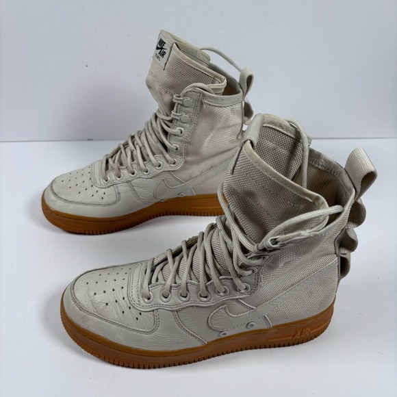 NIKE AIR SF AR 1 Mens 7 Beige High Top Urban Utility Sneaker Boots Shoes - Picture 9 of 16